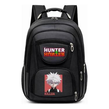Imagem de Mochila Com Alça de Aço Grande e Reforçada Com Estampa Anime Caçador M