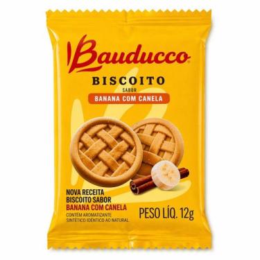 Imagem de Kit 50 Bolacha Bauducco Banana Com Canela 12g sachê, 50 unidades