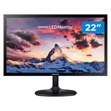 Imagem de Monitor Samsung 22" FHD, HDMI, VGA, Preto, Série CF350 LS22F350FHLMZD