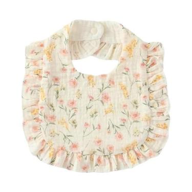 Imagem de Babador Floral De Algodão Para Bebês, Estilo Coreano Com Renda, Toalha