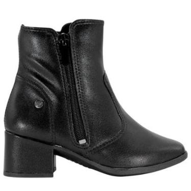 Imagem de Bota Cano Curto Pink Cats Salto Bloco Elegance Comfort-Feminino