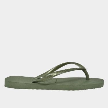 Imagem de Chinelo Dedo Feminino Casual Dia a Dia Praia Passeio Bico Quadrado Havaianas Slim Square-Feminino