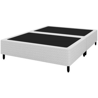 Imagem de Base Cama Box Queen Plumatex Colchões 37x158x198cm Turim Maxx, Preto e