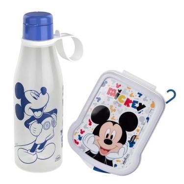 Imagem de Kit Hora do Lanche Sanduicheira e Garrafinha de Água 530ml - PLASUTIL