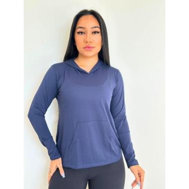Imagem de Camiseta Fitness Manga Longa Dry Fit Feminina Com Microfuros - Landim 