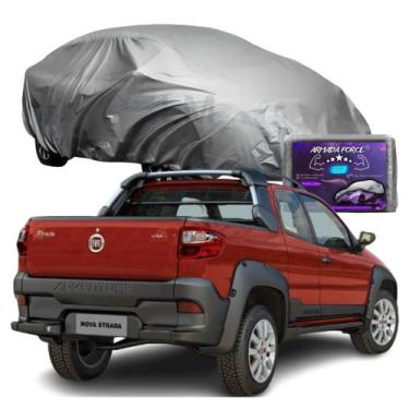 Imagem de Capa Para Cobrir Carro Fiat Strada Cabine Estendida Impermeável com Fo