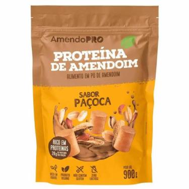 Imagem de Proteina de Amendoim - 900g Refil Paçoca - AmendoPro
