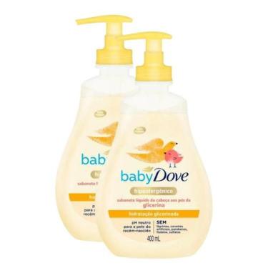 Imagem de Kit 2 Sabonetes Líquidos Baby Dove Glicerinada 400ml