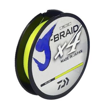 Imagem de Linha De Pesca Daiwa J-Braid X4 Multifilamento 0.33mm 270m Amarela