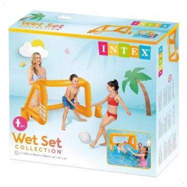 Imagem de Trave Flutuante Inflável Polo Aquático Futebol Piscina Intex - 6941057