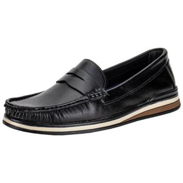 Imagem de Mocassim masculino supremo om11, Preto, 42