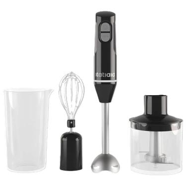 Imagem de Mixer Portátil de Mão 3 em 1 Itatiaia Midi 200W Preto Brilhante Inox 110V