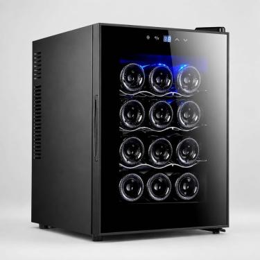 Imagem de Adega Climatizada Termoelétrica Cuisinart 4092910025 Easycooler 12 Garrafas Porta Frontal Preto 110V