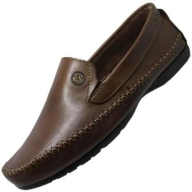 Imagem de Mocassim Pegada 140771 Masculino, Caramelo, 40