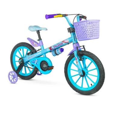 Imagem de Bicicleta Infantil Aro 16 Frozen Feminina 5 a 8 Anos Nathor, Frozen 2