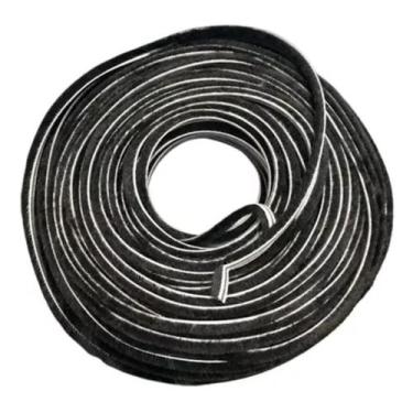 Imagem de Escova para vedação de encaixe - rolo com 50 metros - cor preto - INOV