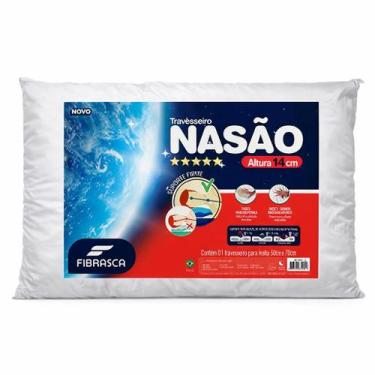 Imagem de Travesseiro Massageador Viscoelástico Nasão 40x60x14 - FIBRASCA, Branc