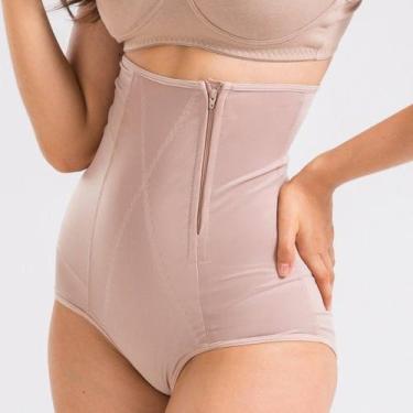 Imagem de Cinta Pós Parto Abdominal Com Zíper Esbelt, Marrom amarelado, G