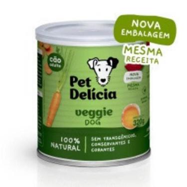 Imagem de Ração Úmida Natural Veggie Dog Com Ovos para Cães Adultos 320 g Pet De