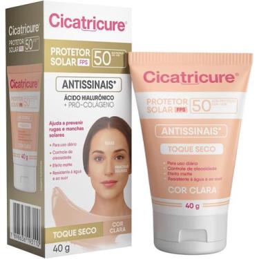 Imagem de Protetor Solar Facial Antissinais Cicatricure FPS50 Cor Clara 40g - GE