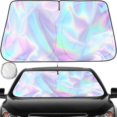 Imagem de Protetor Solar para Carro Clothclose 145x80cm Dobrável com Revestiment