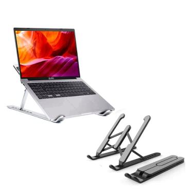 Imagem de Suporte para Notebook com 6 Níveis de Altura, AjustávelDobrável，Portátil，Antiderrapante e Ergonômico