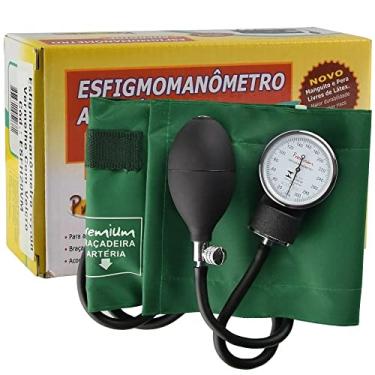 Imagem de Aparelho De Medir Pressão Esfigmomanômetro Premium Cores (Verde)