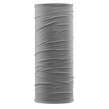 Imagem de Bandana multifuncional Flying Fisherman SunBandit, máscara de proteção UV para rosto e pescoço, 12 maneiras de usar em cores sólidas, Stormy Gray, One Size