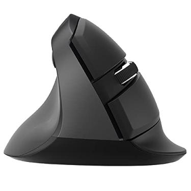 Imagem de J-Tech Digital Mouse ergonômico para a mão esquerda com conexão sem fio, bateria AA, nanosseptor de 2,4 GHz, 800, 1200, 1600, 2400 DPI ajustável; compatível com Windows e MAC OS [V628ML]