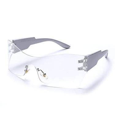 Imagem de Esportes Tendências Óculos Óculos de Sol Mulheres Homens Moda Punk Óculos Óculos Designer Espelho Óculos Esportivos Óculos Óculos, 16, Como Mostrado