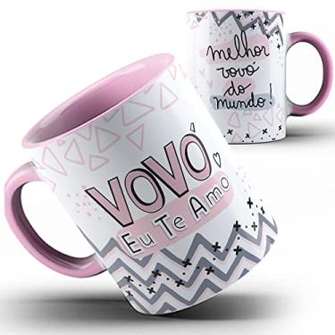 Imagem de Caneca rosa Vovó te amo melhor avó do mundo