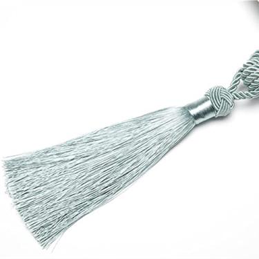 Imagem de 1 peça Suporte de Cortina Tieback Acessório de Cortina Feito à Mão Borlas Bola Pendurada Franja Amarração Traseira Cortina Borla Decoração de Casa, Azul, 1 peça