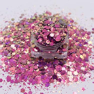Imagem de 20g / Pack Mudança de cor Chunky Mixes Glitter Sequin Power Flakes Manicure Resina de Manicure Corpo Arte Decoração do corpo Ferramentas de Bricolagem Acessórios BSL11