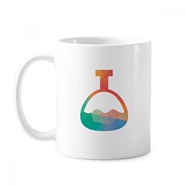 Imagem de Garrafa de cone de desenho animado caneca padrão químico cerâmica xícara de café porcelana louça