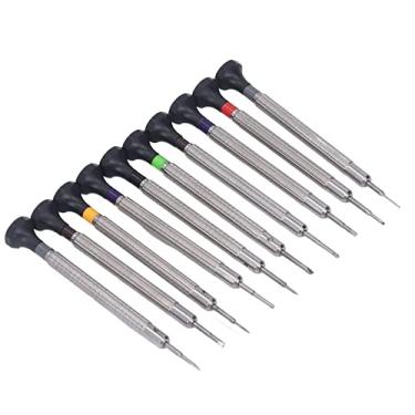 Imagem de Conjunto de Chave de Fenda de Relógio 10 Peças Kits de Chave de Fenda de Micro Precisão para Reparo de Relógios, Reparo de óculos, Trabalho de Joias, Reparo de Eletrônicos