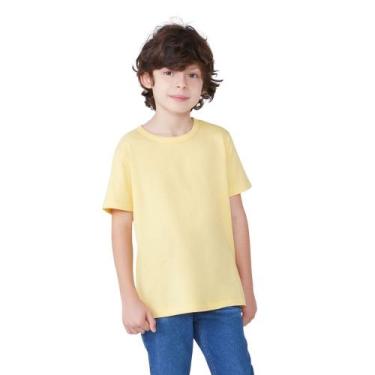 Imagem de Camiseta Menino Hering Kids Modelagem Regular 5cmu Amarelo