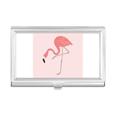 Imagem de Carteira de bolso com estampa de flamingo, porta-cartões