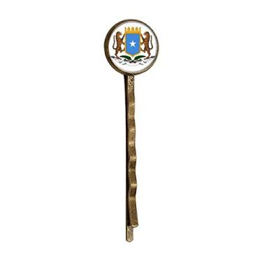 Imagem de Somalia Africa National Emblem Retrô Metal Hair Bobby Pin Headwear