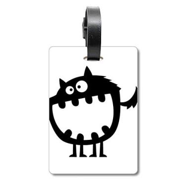 Imagem de Universo e alienígena Big Mouth Monster Mala com etiqueta para bagagem e cartão de bagagem