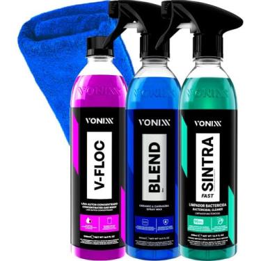 Imagem de Carnaúba Blend Cera Spray V-floc Shampoo Sintra Fast Vonixx