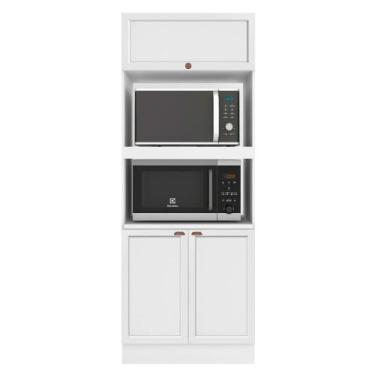 Imagem de Paneleiro Torre Quente Olivia 2 Nichos 3 Portas - Poliman Móveis, Bran