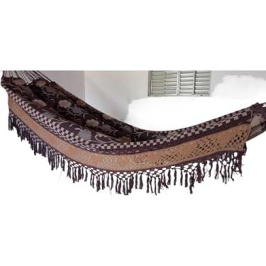 Imagem de Rede De Descanso Dormir Casal Luxo Suporta Até 300 kg 100% Algodão (CARIBE 3)