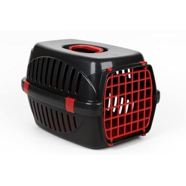 Imagem de Caixa de Transporte Pet para Gato e Cachorro 48x33x29cm Transporte Seguro com Travas Caixa Plástica Resistente para Viagem Alça Superior Pet Carrier Ventilada