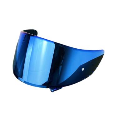 Imagem de Protetores de capacete para SHOEI X14 Z7 CWR1 RF1200 Xspirit NXR capacete viseira proteção UV acessórios (Revo Clear Blue)