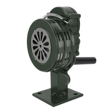 Imagem de Luqeeg Sirene de Manivela de Alarmes Altos de 110dB, Alínea de Alumínio de Alumínio Horns de Invasão de Ar Com Transmissão de Som, Host de Alarme Sem Fio, para Fábricas, Casas, Escolas (GREEN)