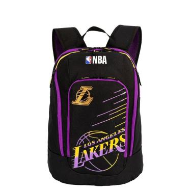 Imagem de Mochila G 2 Compartimentos Nba Legend Chicago - Preto E Roxo