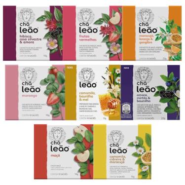 Imagem de Combo Chá Leão Frutas e Flores - 8 Caixas com 80 Sachês