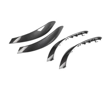 Imagem de Portas internas lidar com exterior puxar guarnição capa acessórios do carro Compatível com bmw 3 4 3gt série 2013-2018 f30 316d 318d 320d f31 320i 325d(Carbon Fiber 4PCS)