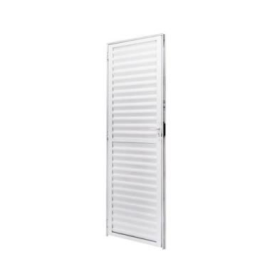 Imagem de Porta de Aluminio Palheta 210x80cm Batente 4cm Cristal Ramassol Abertu
