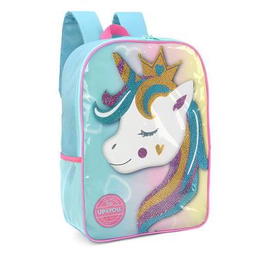 Imagem de Mochilar escolar unicórnio up4you, Verde